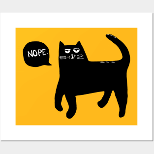 lazy cat Posters and Art